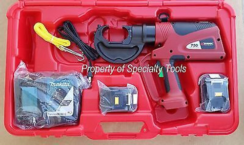 Burndy Pat750L5 Hydraulic Battery Operated  Crimper Pat750Li Crimping Tool New