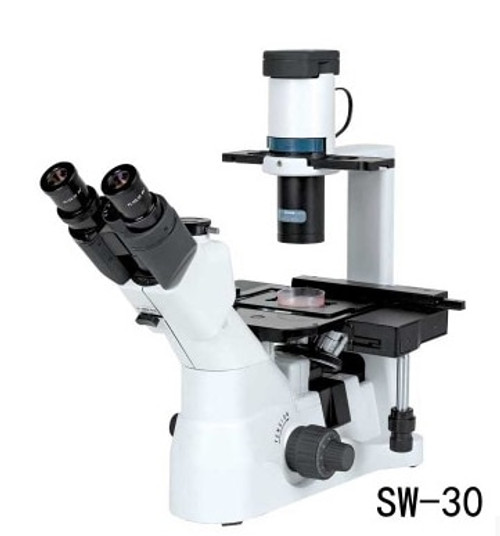 SW-30 SW-30K Inverted Biological Microscope, Trinocular Microscope Cell observation, microbial microscope