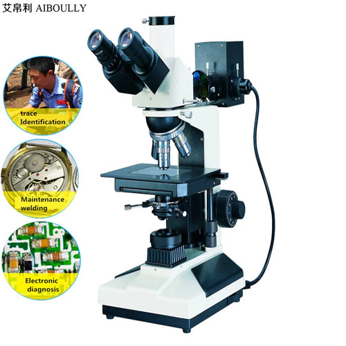 Metallographic microscope 1000x Metallurgical and mineral analysis Tool microscope CCD interface LCD semiconductor cellphone