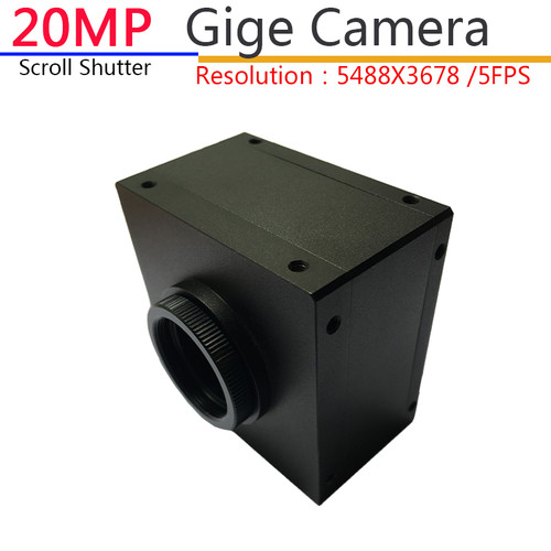 Gigabit GIGE 20MP Industrial Camera + SDK,Machine Vision Applications Support For Windows 7/8/10 Operating System 5488X3678@5FPS