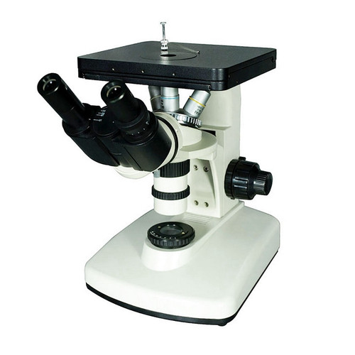 100X-1250X Binocular Metallurgical Metallographic Inverted Microscope with Built-in Adjustable Brightness Halogen Lamp