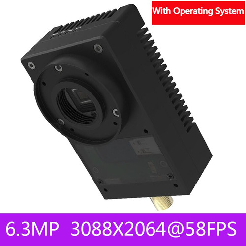 HD Smart Monochrome Industrial Camera Digital Machine Vision 6.3MP USB2.0 + HDMI + Gigabit Network With System 3088X2064@ 58FPS