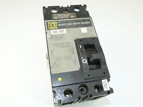 Used Square D FHL26100 2p 100a 600v Circuit Breaker 1-yr Warranty