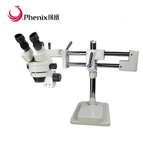 Phenix Microscop 7X-45X Stereo Zoom Trinocular Microscope +LED Ring Light for Mobile Phone Repair PCB Industrial Free Shipping