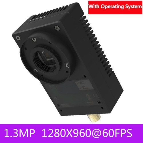 HD Smart Monochrome Digital Industrial Camera Global Shutter 1.3MP USB2.0 + HDMI + Gigabit Network With Windows 10 System/Linux