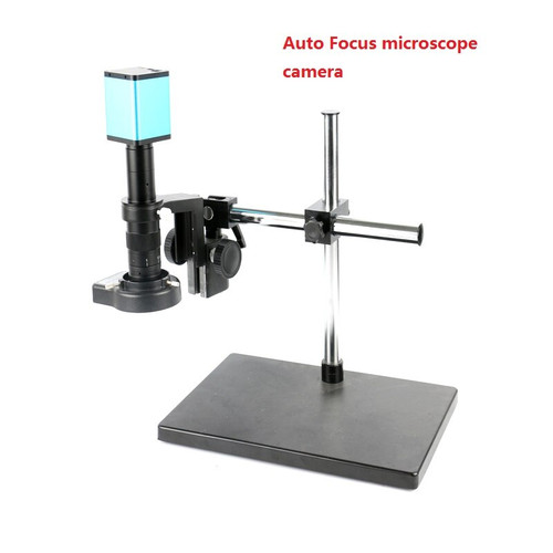 Dual arm support 180X 300X C-Mount Lens 1080P 60FPS SONY SENSOR IMX290 HDMI USB auto focus Microscope Camera boom table stand