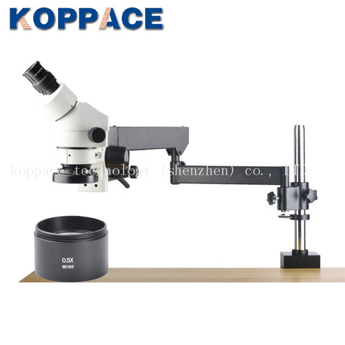 KOPPACE 3.5X-45X Magnification,Binocular Stereo Microscope,WF10X/20,Mobile phone repair microscope,contain 0.5X Objective lens