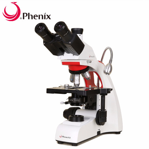 Phenix Trinocular Microscope 40X-1600X Professioal Biological Microscope LED light for Medical Education School Lab