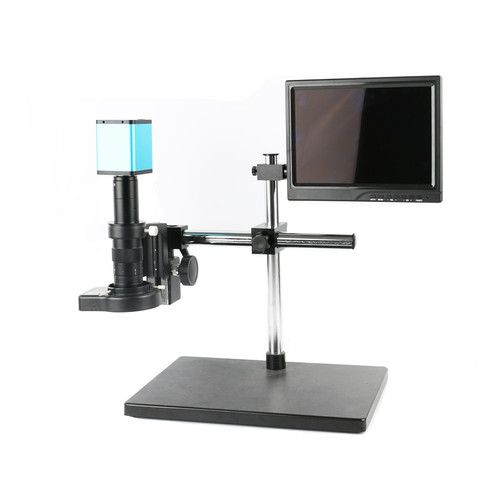 360 arm support Autofocus SONY IMX290 HDMI TF Video Auto Focus Industry Microscope Camera + 180X 300X C-Mount Lens+10.1"monitor