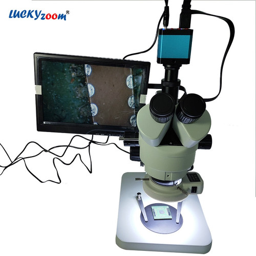 10.2" LCD Stereo Trinocular Microscope Monitor Zoom Microcope HDMI Camera 14MP USB Miroscope Camera Screen Soldering Microscopio