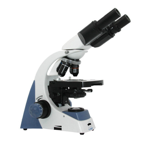 40X-2500X Compound Microscope with X-Y Double Layer Mechanical Stage Biological Microscope LED Binocular Microscope NA1.25 Abbe