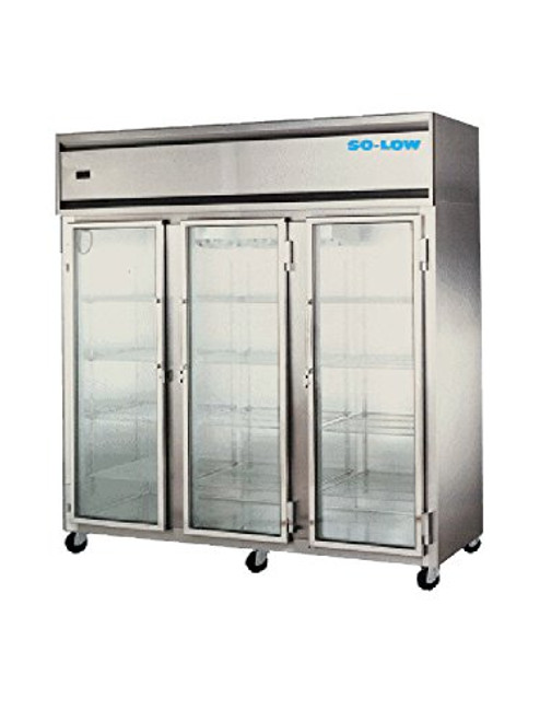 So-Low Dh4-80Pt Pass-Thru Refrigerator With Glass Doors, 80 Cu. Ft, Temp Range 4C