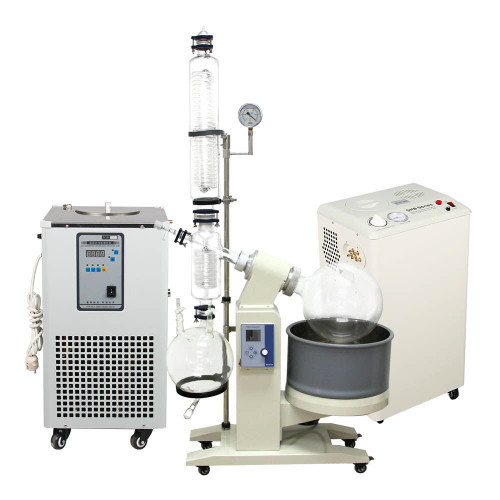 Lab1St 50L Rotary Evaporator Motor Lifting Turnkey Package W/Water Vacuum Pump &Chiller
