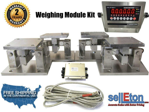 Optima Load Cell Conversion Kit Weigh Module For Scale Tank, Hoppers (Double Ended Beam) Op-313-Tm (140K Lbs, Lcd)