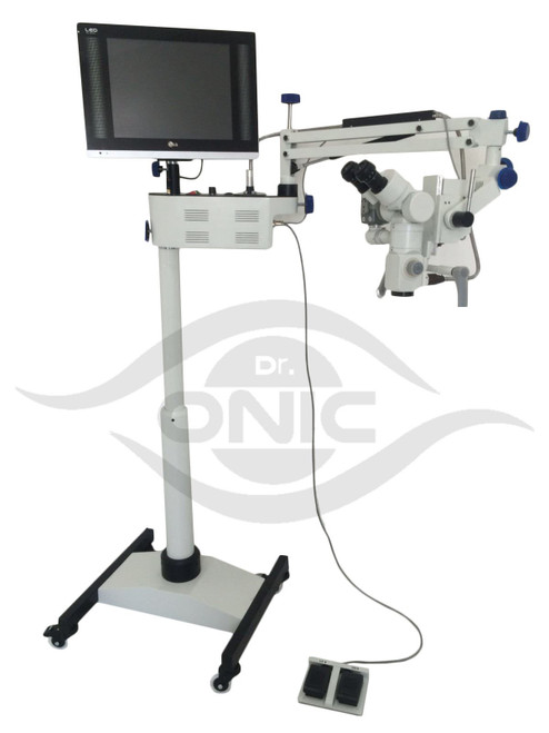 Ent Operating Microscope 5 Step,Floor Type,0-180?? Inclinable,Led Screen, Hd Camera,Beam Splitter Dr.Onic