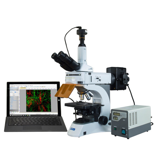 Omax Epi-Fluorescence Trinocular Microscope 40X-1000X With 9Mp Camera