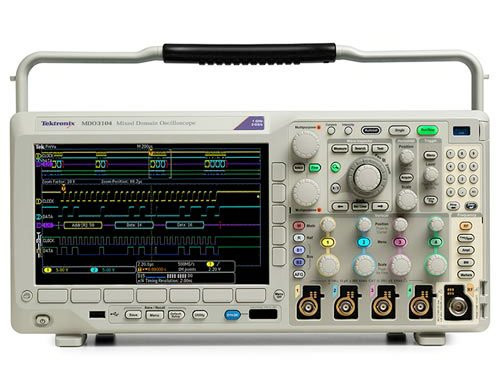 Tektronix Mdo3014 100 Mhz Mixed Domain Oscilloscope, 4 Analog Channels And 100 Mhz Spectrum Analyzer