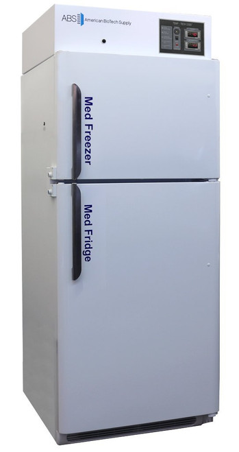 American Biotech Supply Ph-Abt-Rfc-16A Premier Pharmacy Combination Refrigerator/Freezer, 2 Solid Doors, 16 Cu. Ft. Capacity, White