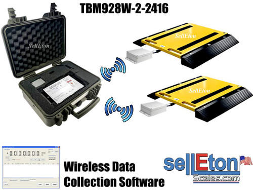 Selletons Axle Weighing Pad System/Truck Scales/Multi-Channel Weighing Wireless With Data Collection Software