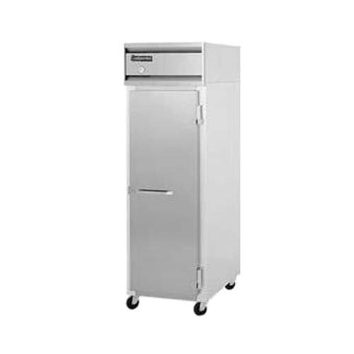 National Refrigeration S1R-Sa Solid Door Refrigerator, Stainless Steel Exterior, Aluminum Interior, 1 Door, 115V