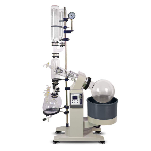 Hnzxib 10L Double Condensers Double Receiving Rotary Evaporator With Motor Lift,110V