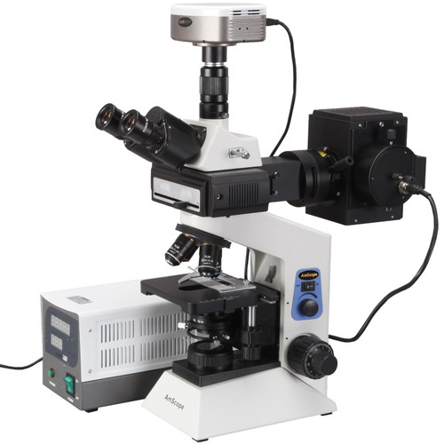 Amscope 40X-2000X Infinity Plan Fluorescent Trinocular Microscope + 5Mp Fluorescent Camera