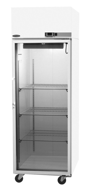 Nor-Lake Scientific Nspr241Wwg/0 Galvanized Steel Painted White Premier Refrigerator With Glass Door, 115V, 60Hz, 24 Cu Ft Capacity, 27-1/2" W X 79-5/8" H X 35-1/2" D, 2 To 10 Degree C