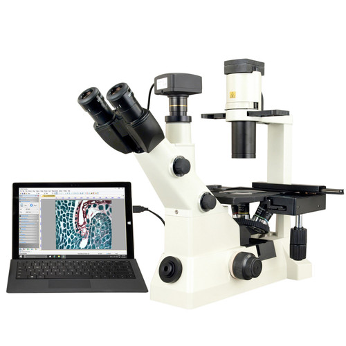 Omax 40X-400X 18Mp Usb3 Super Speed Digital Trinocular Inverted Phase Contrast Compound Microscope