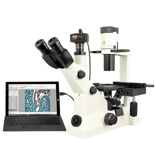 Omax Inverted Phase Contrast Compound Microscope 40X-400X With 14Mp Digital Camera