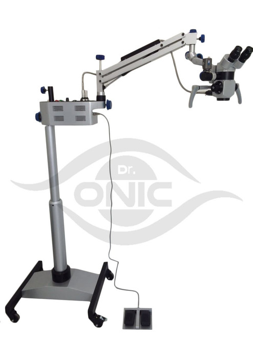 Ent Surgical Operating Microscope 5 Step,Floor Type,45?? Fix Binoculars With Led Illumination