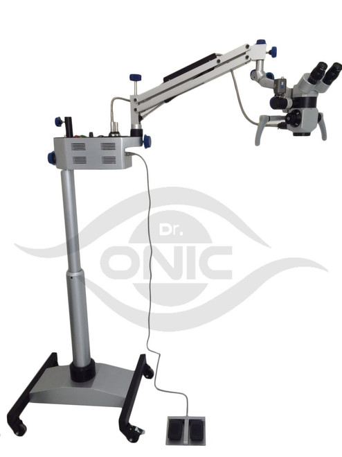 Ophthalmic Operating Microscope 3 Step, 90?? Binoculars,Floor Type With Led Illumination Dr.Onic