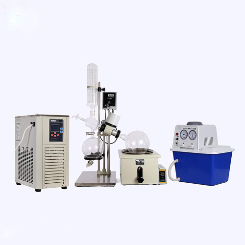 Hnzxib 5L Rotary Evaporator With Chiller And Vacuum Pump, 110V