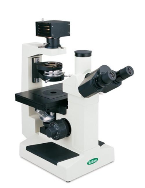 Vanguard 1293Cmi Brightfield, Phase Contrast Inverted Microscope With Trinocular Head, Halogen Illumination, 10X, 25X, 40X Magnification