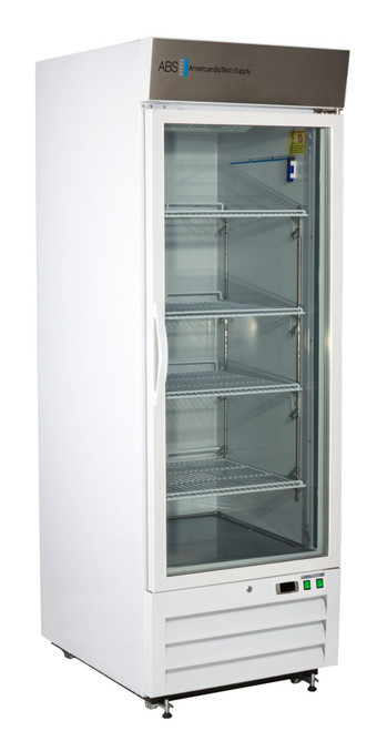 American Biotech Supply Abt-Ls-26 Standard Laboratory Glass Door Refrigerator, 26 Cu. Ft. Capacity, White