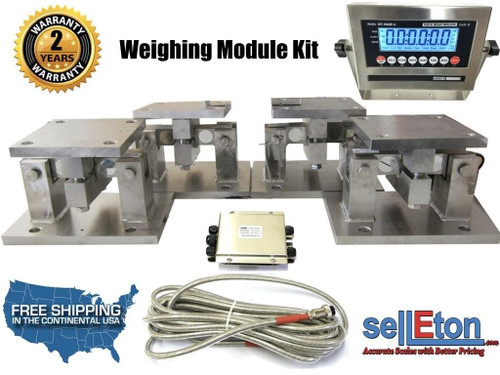 Selleton Load Cell Conversion Kit Weigh Module For Scale Tank, Hoppers, Vessels 20K Lbs
