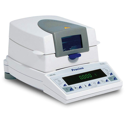 Intelligent 1-330-9324B-002 Precisa Series Xm 60 Laboratory Superior Standard Moisture Balance, 124 G Load Capacity, 1 Mg Readability, 178 Mm Height, 210 Mm Wide, 240 Mm Length