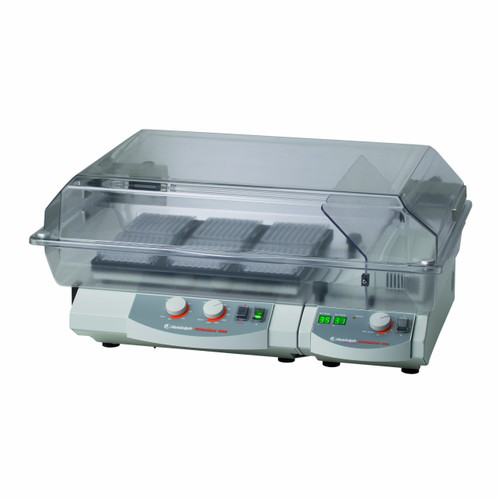Heidolph 36130500 Titramax 1000 Vibrating Platform Shaker, One Heating Module And One Flat Incubator Hood