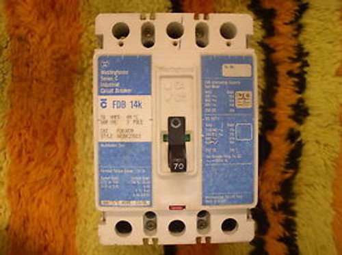 Westinghouse FDB3070 70 Amp Circuit Breaker 3-POLE Warranty