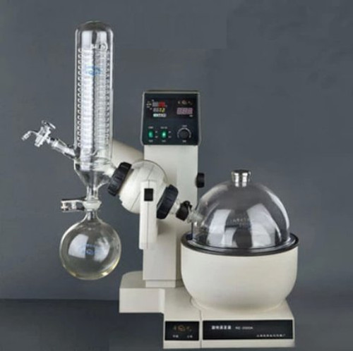 Re2000A 0.25-2L Rotary Evaporator Vertical Condenser (Digital Display Temperature And Speed 20-200Rpm)