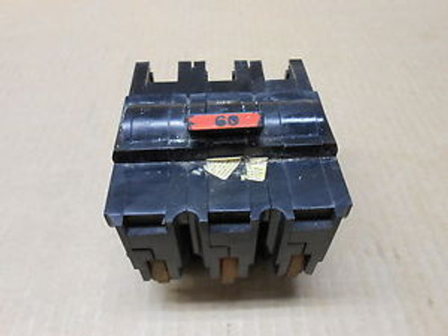 1 FPE NA NA360 60 AMP 3 POLE 240 VAC STAB-LOK CIRCUIT BREAKER RED