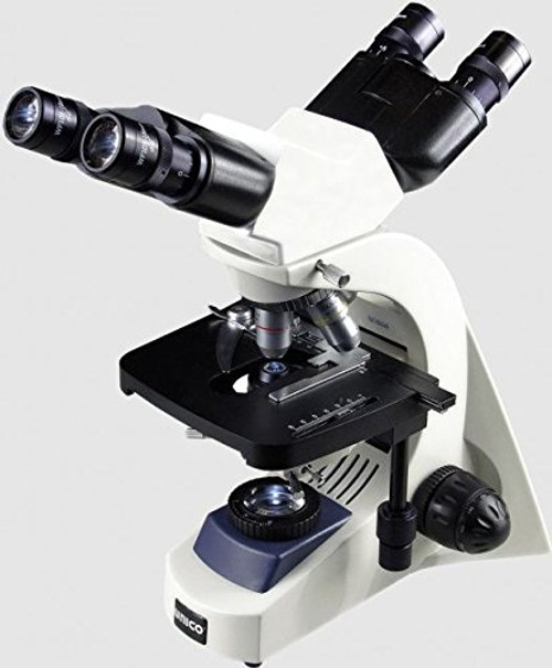 UNICO IP758PL Series IP750 Dual Binocular Microscope, 10X Wide Field Eyepiece, 4X, 10X, 40X, 100X Infinity Plan, Mechanical Stage, 6V/ 20V Halogen Illumination