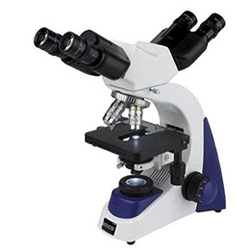 UNICO G388PL-LED Microscope, Dual Binocular, 10X Eyepiece, Infinity Plan, NA 1.25 Condenser, Diaphragm, Mechanical Stage, LED Illumination, 3W LED Bulb, Coaxial Focusing