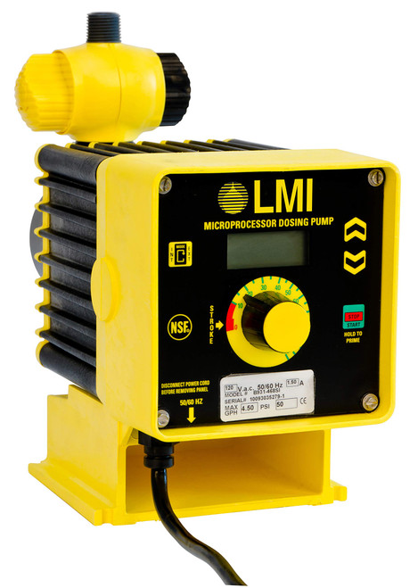 LMI Metering Pump B941-312SI 7 GPH, 30 psi, PVDF, External (4-20mA) Control