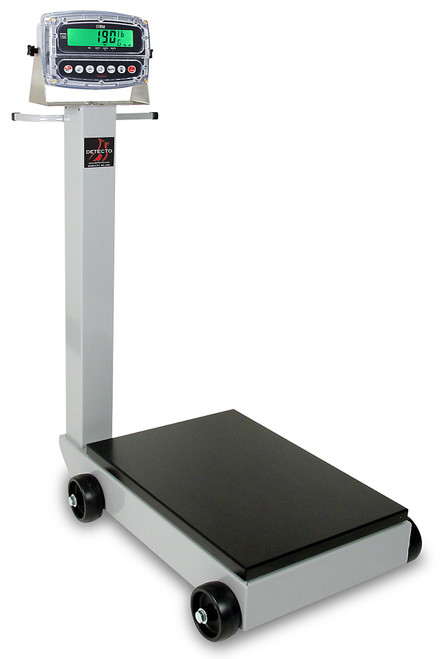 Detecto 5852F-190 Portable Digital Floor Scale, 500 lb. Capacity, 190 Indicator
