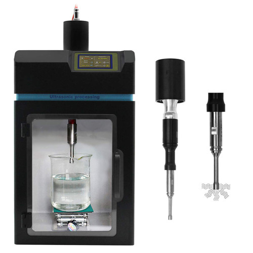 Hanchen Integrated Ultrasonic Sonicator 650W Ultrasonic Cell Crusher 50～800mL Homogenizer Processor Lab Emulsifier Chemistry Laboratory Equipment 10mm Horn 110v/220v