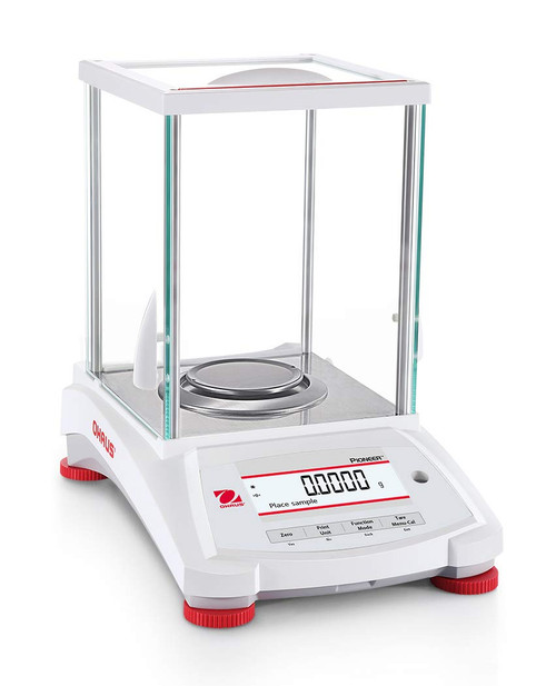 Ohaus PX124/E Pioneer Analytical Balance, 120g x 0.0001g, External Calibration with Draftshield