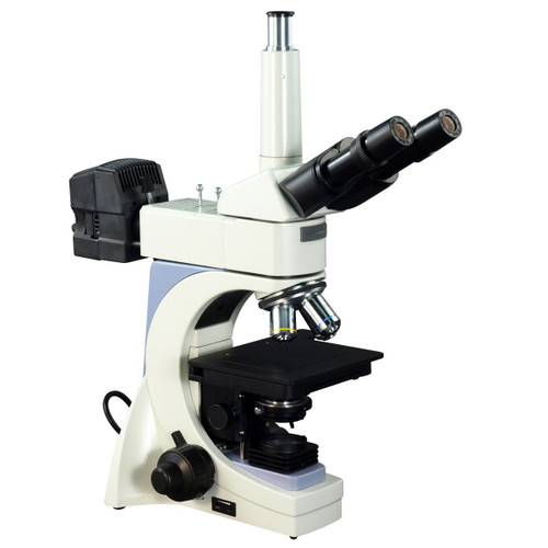 OMAX 40X-2500X Infinity Trinocular Metallurgical Microscope with Transmitted/Reflected Light and 100X Dry Objective