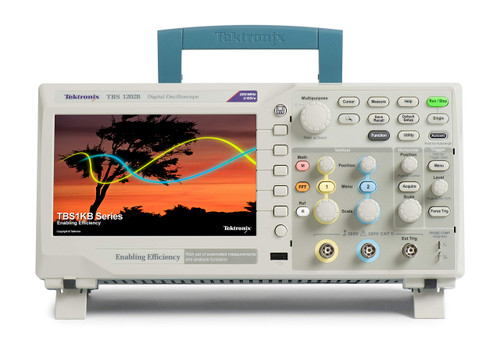 Tektronix TBS1202B, 200 MHz, 2 Channel, Digital Oscilloscope, 2 GS/s Sampling, 5-year Warranty