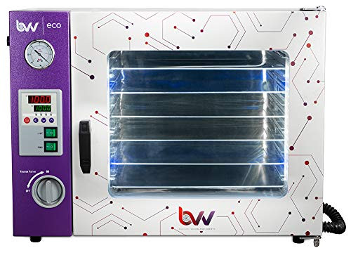 Best Value Vacs- 1.9CF ECO Vacuum and Degassing Oven - 4 Wall Heating, LED Display, LED's - 5 Shelves Standard ...