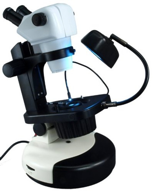 OMAX 12X-75X Professional Gem Jewel Darkfield Stereo Microscope with Advanced Lighting System